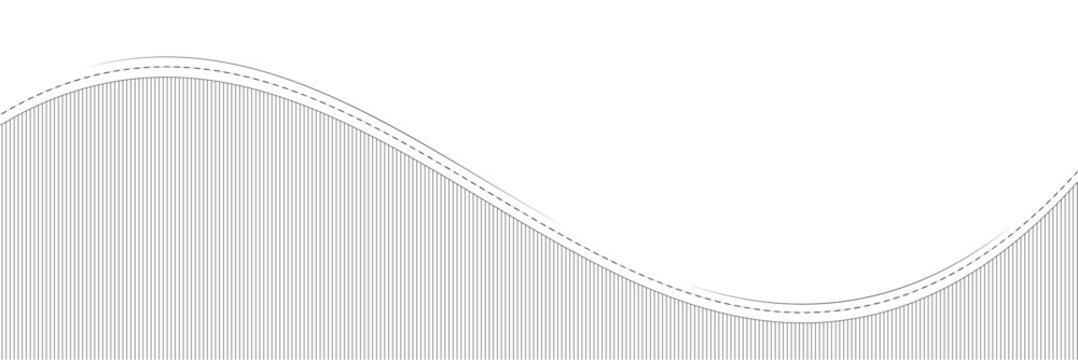 Abstract gray vertical parallel lines flowing wave graphic design element.