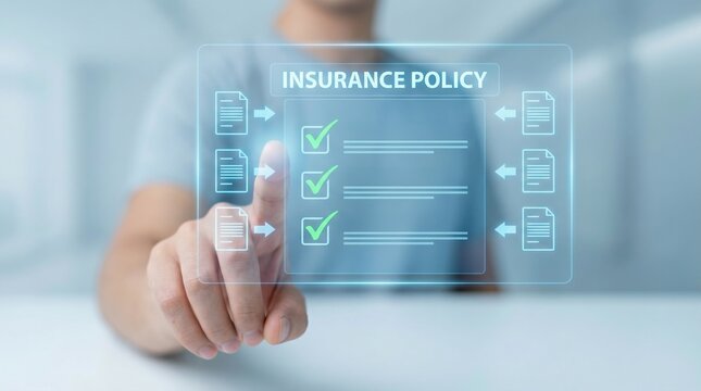 Digital health insurance offers medical protection and safety for family with easy access to policy details and secure management