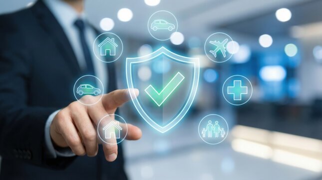 Digital health insurance offers medical protection and safety for family with advanced technology secure coverage and peace of mind