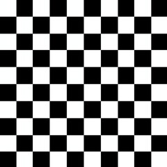 Obraz premium Black and White Checkerboard Seamless Pattern Background