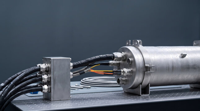 High pressure subsea enclosure ROV pod with electrical and fiber optic connectors