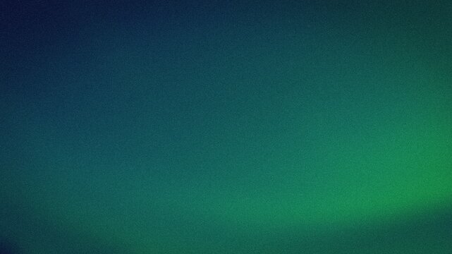 Abstract green blue and dark blue gradient grainy 4K textured background wallpaper tech template blur