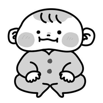 赤ちゃんのゆるかわいいイラスト