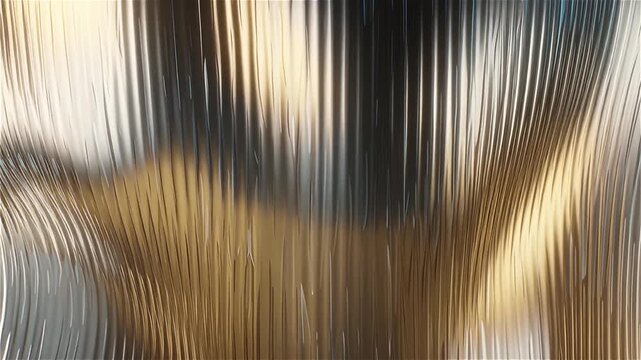 Abstract gold and silver wave surface background for luxury cinematic corporate production.