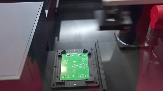 automtic robotic arm system in intellegence pcb factory