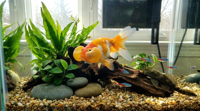 Bubble eye goldfish