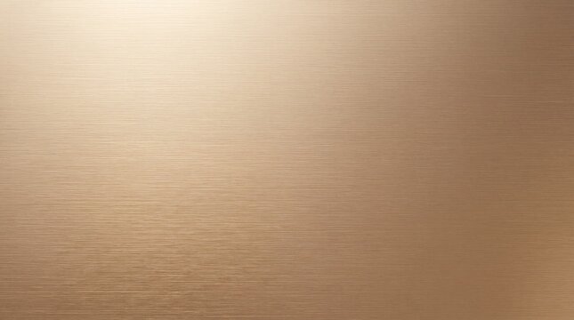 Brushed Bronze Metal Texture Background with Horizontal Lines