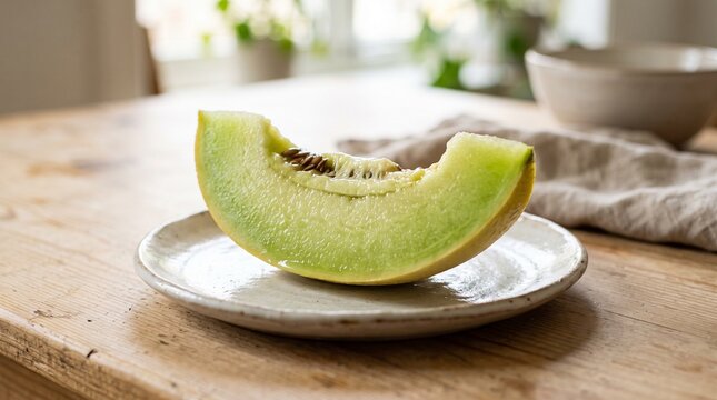 honeydew melon slice