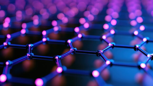 Blockchain infrastructure decentralized finance tokenized assets smart contracts financial inclusion copy space technology disruption theme futuristic Multilayer neon blockchain grid backdrop.