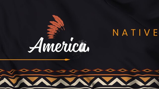 American Native Heritage &ndash; Tribal Culture, Feather & Arrow Design , 4k video