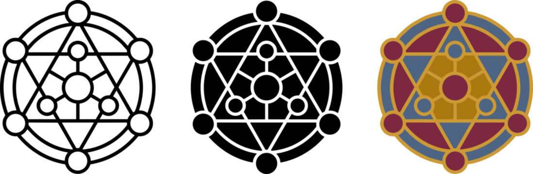 Sacred geometry symbol set
