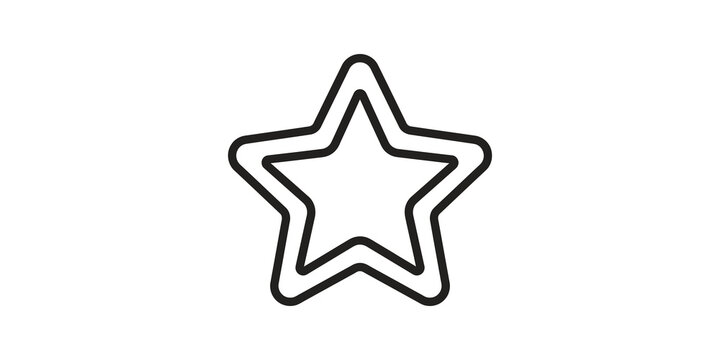 Double outline star icon symbolizing rating bookmark or favorite item.
