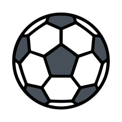 Fototapeta premium Classic Soccer Ball With Black And White Hexagonal Panels