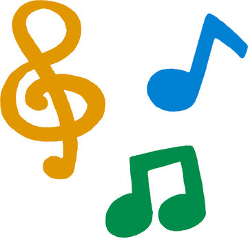 Music and Musical Notes Decoration Elements