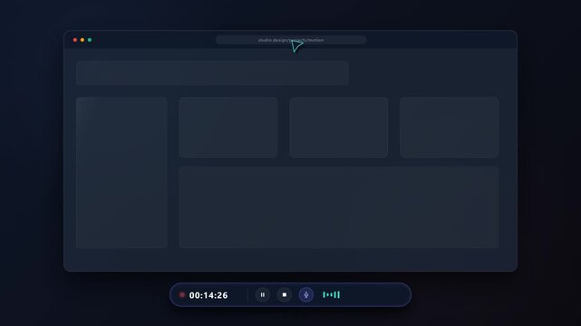 A sophisticated graphical interface representing professional video editing software displays an empty timeline layout with dark visual themes for creative projects requiring precise timing