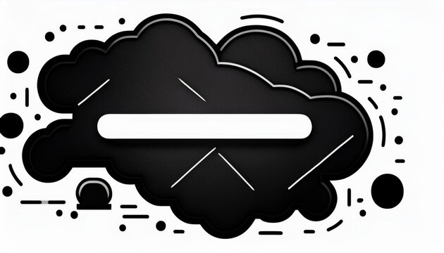 black equal sign on white background for social media symbols