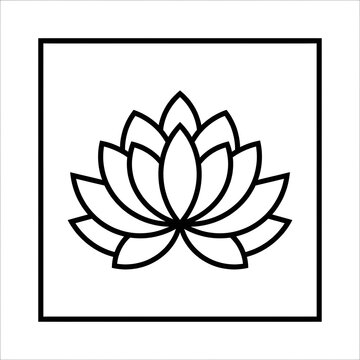vector illustration of lotus flower