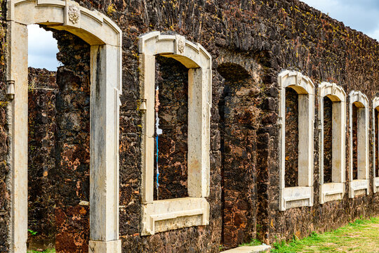 The historic city of Alcantara, with its 18th-century stone ruins, in Maranhao.