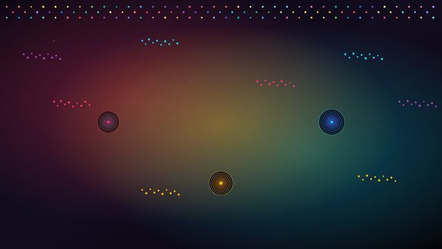 Abstract Geometric Dot Matrix Wave Background