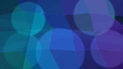 Obraz premium Abstract Geometric Polygonal Mosaic Background in Blue and Teal Tones
