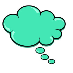 Fototapeta premium Comic Style Speech Bubble