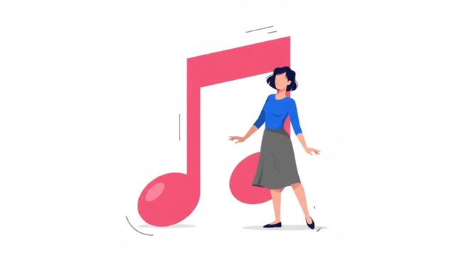Music Audio Track Illustration White Background