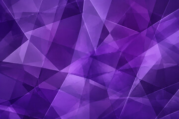 Obraz premium Luxury dark purple background with complex overlapping geometric amethyst crystal facets. generated by AI.