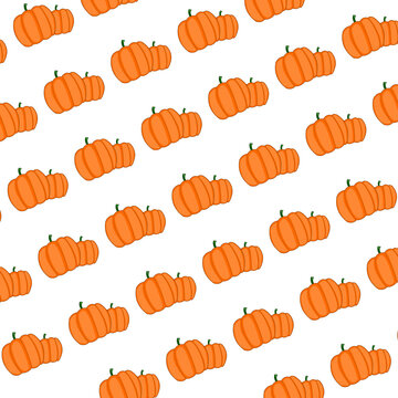 seamless pumpkin pattern background 