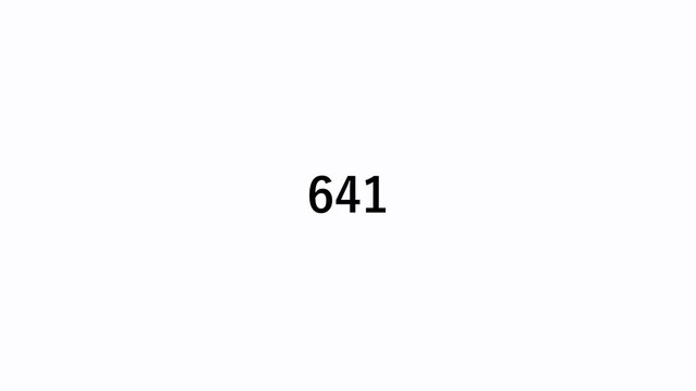 One thousand number counter animation from 0 to 1,000 on a transparent background ,counting numerals from 0 to 1000 Animated counting numbers count up to 1000 best for views, likes and amount concepts