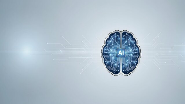 Artificial intelligence brain network futuristic neural connections and cognitive computing concept