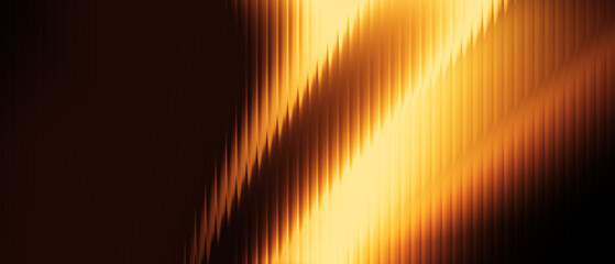 Abstract Glass Effect Background Featuring Golden Yellow Gradient, Vertical Glass Texture, and Glossy Light Reflection. Suitable for Website Background, Banner, Poster, Social Media, and Print. © Umi