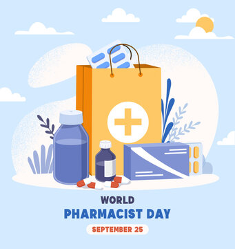 World Pharmacist Day September 25 Healthcare Concept