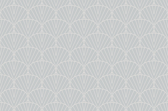 Abstract vector art seamless pattern. Vintage victorian background. Geometric retro illustration.