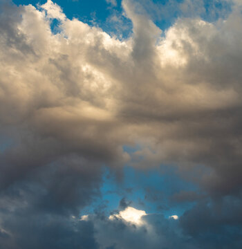 Clearing skies ahead in the sky above Sierra Vista, Arizona, in the desert Southwest.