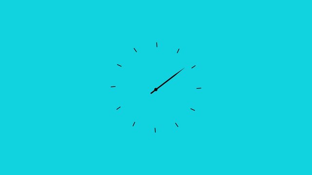 Clock spinning, watch animation on transparent background with alpha channel. Clock icon flat style 24 hours day fast speed with moving timer clock rotation.4k video animation .