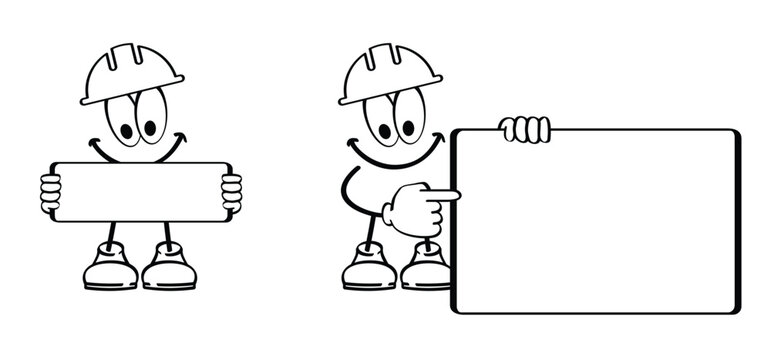 Construction worker foreman, supervisor. Architect worket with clipboard inspecting. Engineer with a blueprint for engineering, architecture, construction, and industrial projects. Boss concept.