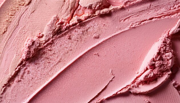 luxury pink blush texture macro background with cosmetic smear and powder detail