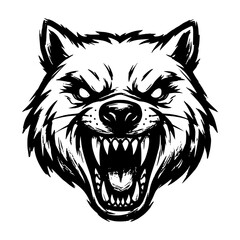 Fototapeta premium animal head vector icon for esport logo