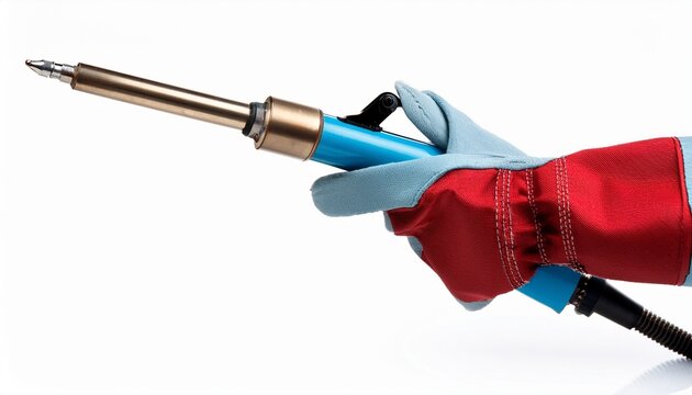 gas welding torch isolated on white background