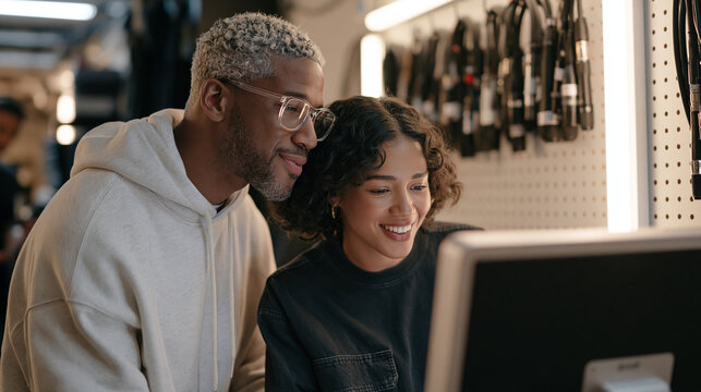 A newcomer welcomed on first day by a cloud infrastructure technician managing livestream concert servers in a candlelit backstage corridor, a row of audio tools hung on the