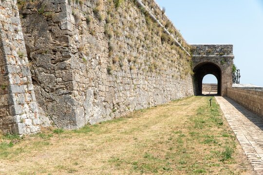 Italy, Abruzzo - a glimpse of the Civitella del Tronto Fortress, a majestic military structure located in the province of Teramo, in Abruzzo