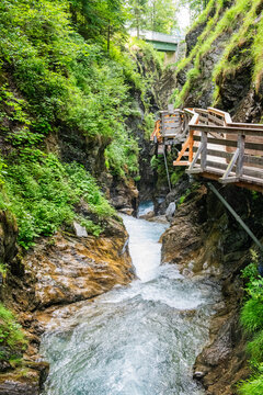 The Sigmund Thun Gorge in Kaprun near Zell am see in Austria