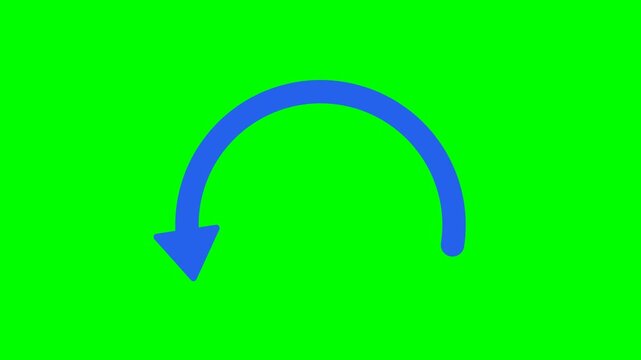 Undo Curved Arrow Icon Animation