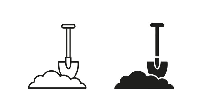 Shovel icon vector illustration