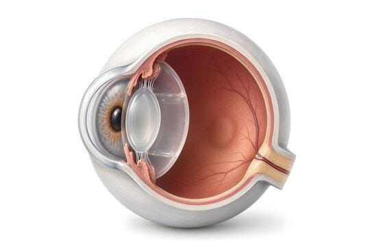 human eye, eyelashes, eyelid anatomy,&nbsp;&nbsp;eyelid margin, hair follicles, eyelash roots, eyelid skin layers, meibomian glands, precise contours, sharp focus