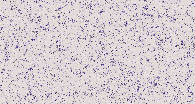 Grainy texture with small purple specks covers a light gray background creating a speckled pattern grain surface granular