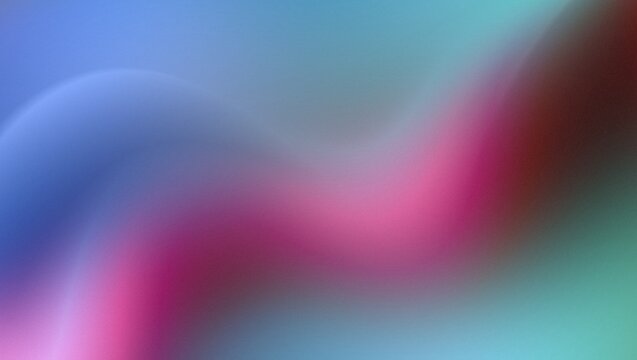 Abstract Gradient Abstract Background with Grainy Texture and Soft Waves in Pink, Blue, Purple, and Green Tones
