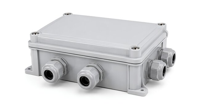 Junction Box Waterproof IP68 Grey Polycarbonate Electrical Enclosure For Industrial Utility Automation