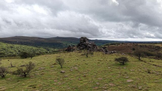 Vixen tor on beautiful Dartmoor Devon