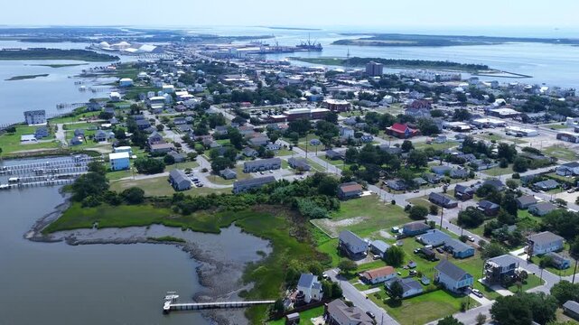 Downtown Morehead City North Carolina Waterfront and Harbor